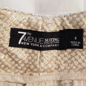 New York & Company Shorts - Tailored metallic gold shorts New York & Company Shorts - Tailored metallic gold shorts